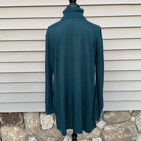 APT. 9® Women’s Ribbed Side Panel Turtleneck Sweater - Knight Green - Picture 6 of 13